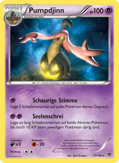 Pokémon-Karte Pumpdjinn 057/146