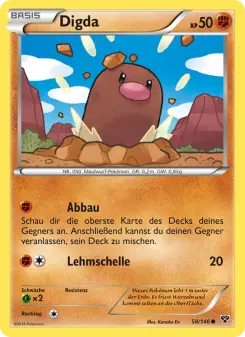 Pokémon-Karte Digda 058/146