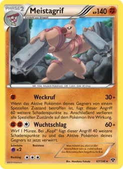 Pokémon-Karte Meistagrif 067/146