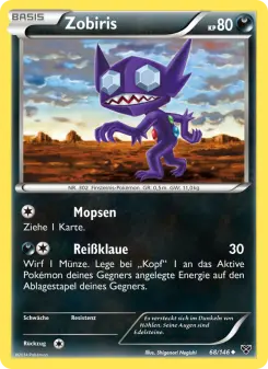 Pokémon-Karte Zobiris 068/146