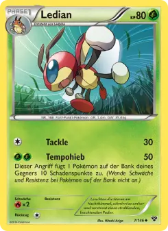 Pokémon-Karte Ledian 007/146