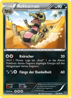 Pokémon-Karte Rokkaiman 070/146