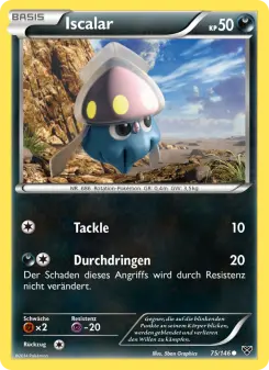 Pokémon-Karte Iscalar 075/146