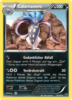 Pokémon-Karte Calamanero 076/146