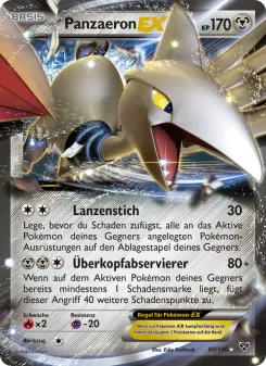 Pokémon-Karte Panzaeron EX 080/146