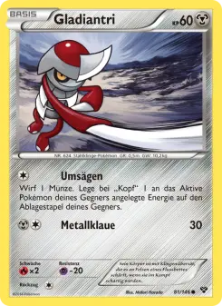 Pokémon-Karte Gladiantri 081/146