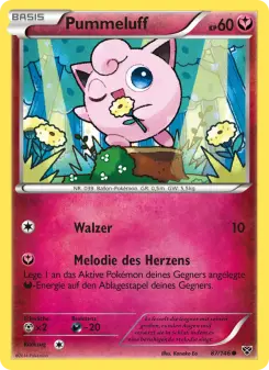 Pokémon-Karte Pummeluff 087/146