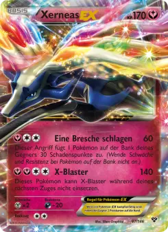 Pokémon-Karte Xerneas EX 097/146