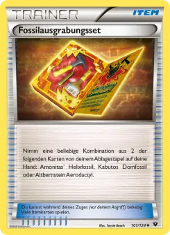 Pokémon-Karte Fossilausgrabungsset 101/124