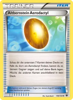 Pokémon-Karte Aerodactyls Altbernstein 106/124
