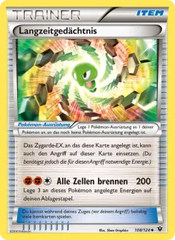 Pokémon-Karte Langzeitgedächtnis 108/124