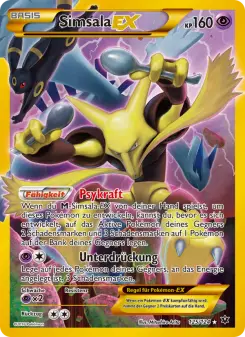 Pokémon-Karte Simsala EX 125/124