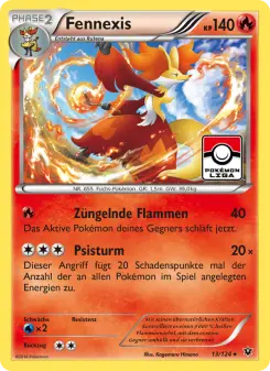 Pokémon-Karte Fennexis 013/124
