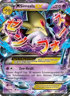 Pokémon-Karte M-Simsala EX 026/124