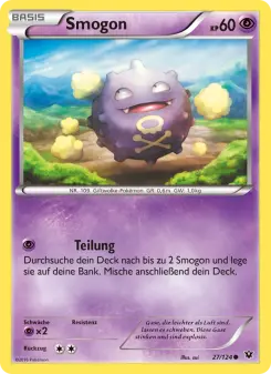 Pokémon-Karte Smogon 027/124