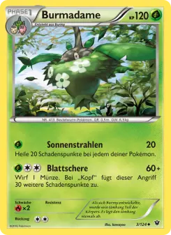 Pokémon-Karte Burmadame 003/124