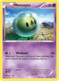 Pokémon-Karte Monozyto 033/124