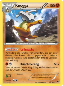 Pokémon-Karte Knogga 037/124