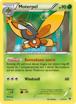 Pokémon-Karte Moterpel 004/124