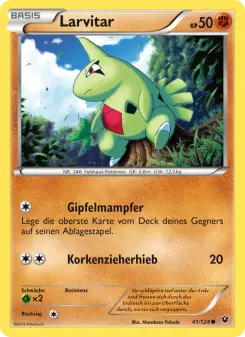 Pokémon-Karte Larvitar 041/124