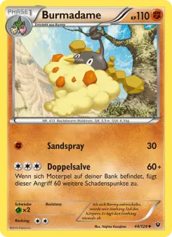 Pokémon-Karte Burmadame 044/124