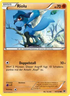 Pokémon-Karte Riolu 045/124