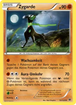 Pokémon-Karte Zygarde 052/124