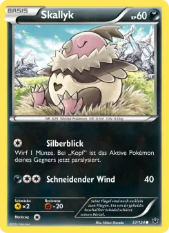 Pokémon-Karte Skallyk 057/124