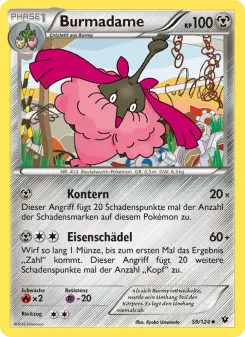 Pokémon-Karte Burmadame 059/124