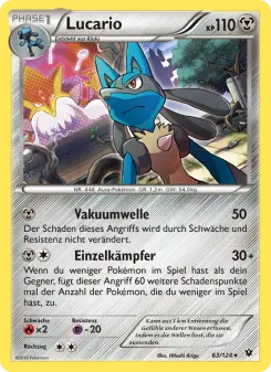 Pokémon-Karte Lucario 063/124