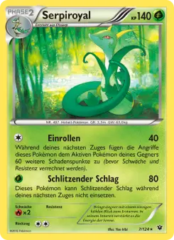 Pokémon-Karte Serpiroyal 007/124