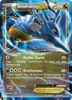 Pokémon-Karte Seedraking EX 073/124