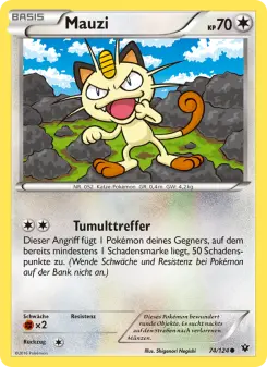 Pokémon-Karte Mauzi 074/124