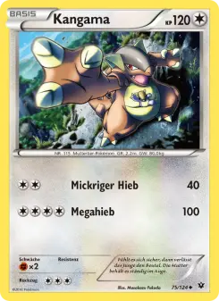 Pokémon-Karte Kangama 075/124