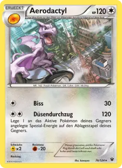 Pokémon-Karte Aerodactyl 076/124