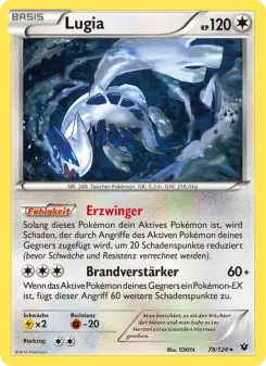 Pokémon-Karte Lugia 078/124