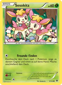 Pokémon-Karte Sesokitz 008/124