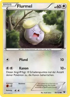 Pokémon-Karte Flurmel 080/124
