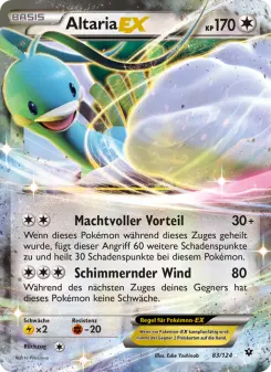 Pokémon-Karte Altaria EX 083/124