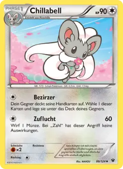 Pokémon-Karte Chillabell 088/124