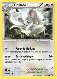Pokémon-Karte Chillabell 089/124