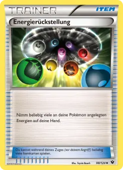 Pokémon-Karte Energierückstellung 098/124