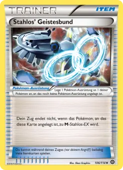 Pokémon-Karte Stahlos' Geistesbund 106/114