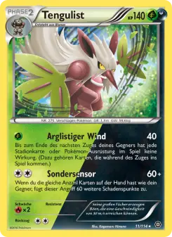 Pokémon-Karte Tengulist 011/114