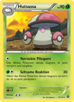Pokémon-Karte Hutsassa 013/114