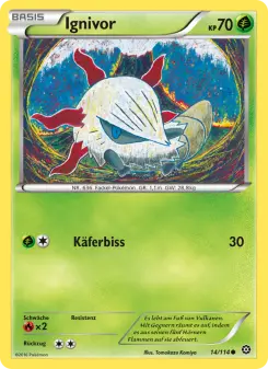 Pokémon-Karte Ignivor 014/114