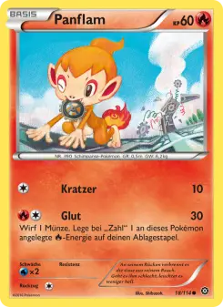 Pokémon-Karte Panflam 018/114