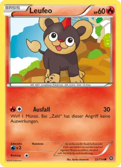 Pokémon-Karte Leufeo 022/114