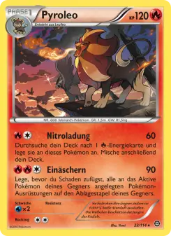 Pokémon-Karte Pyroleo 023/114