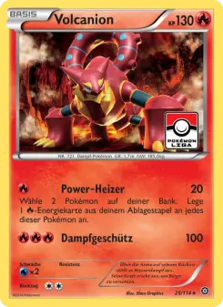 Pokémon-Karte Volcanion 025/114